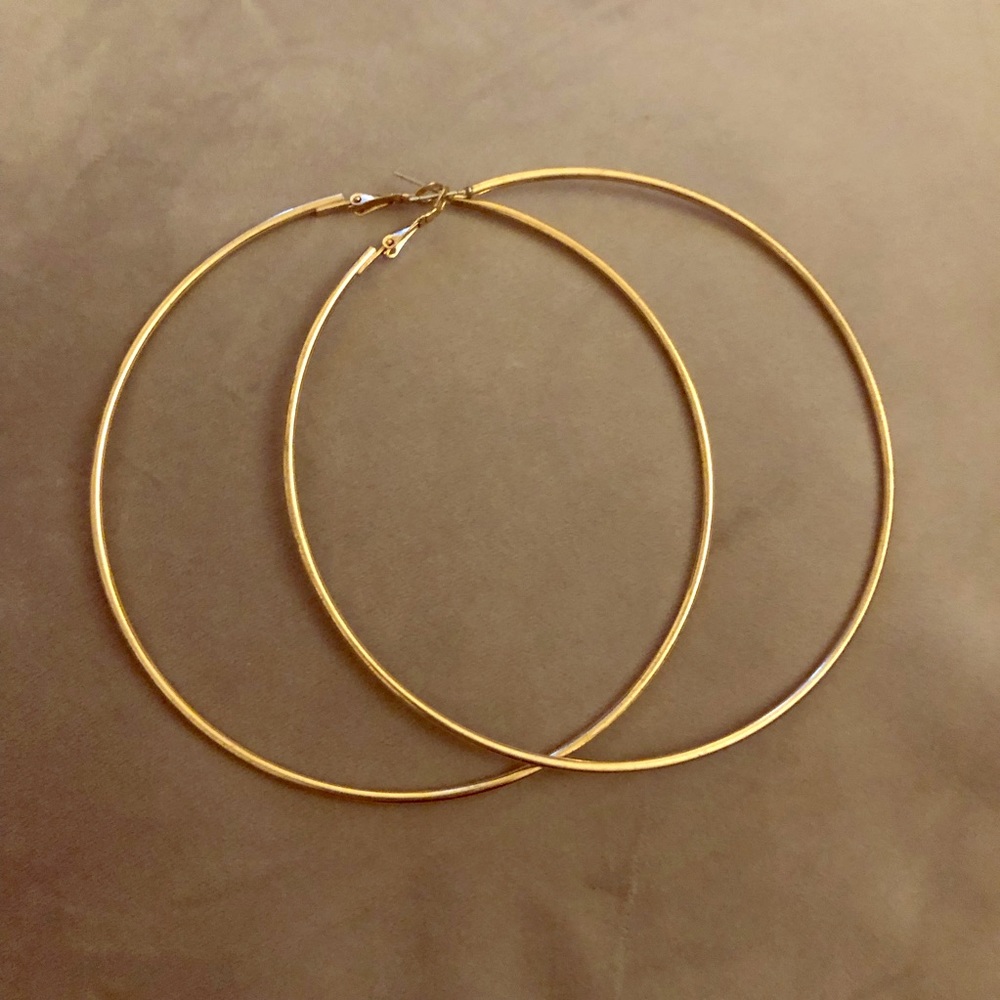 Jumbo hoop earrings